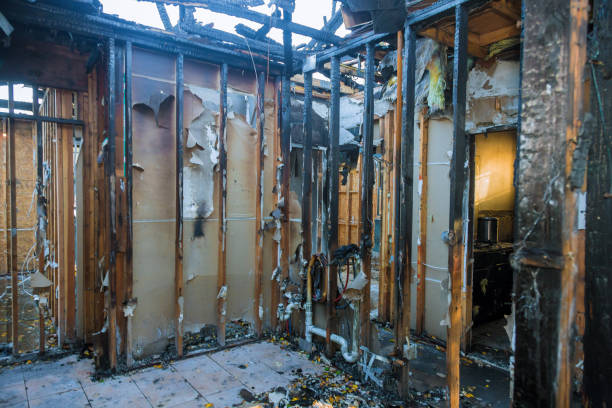 Professional Fire Damage Restoration technician working in Saxonburg, PA